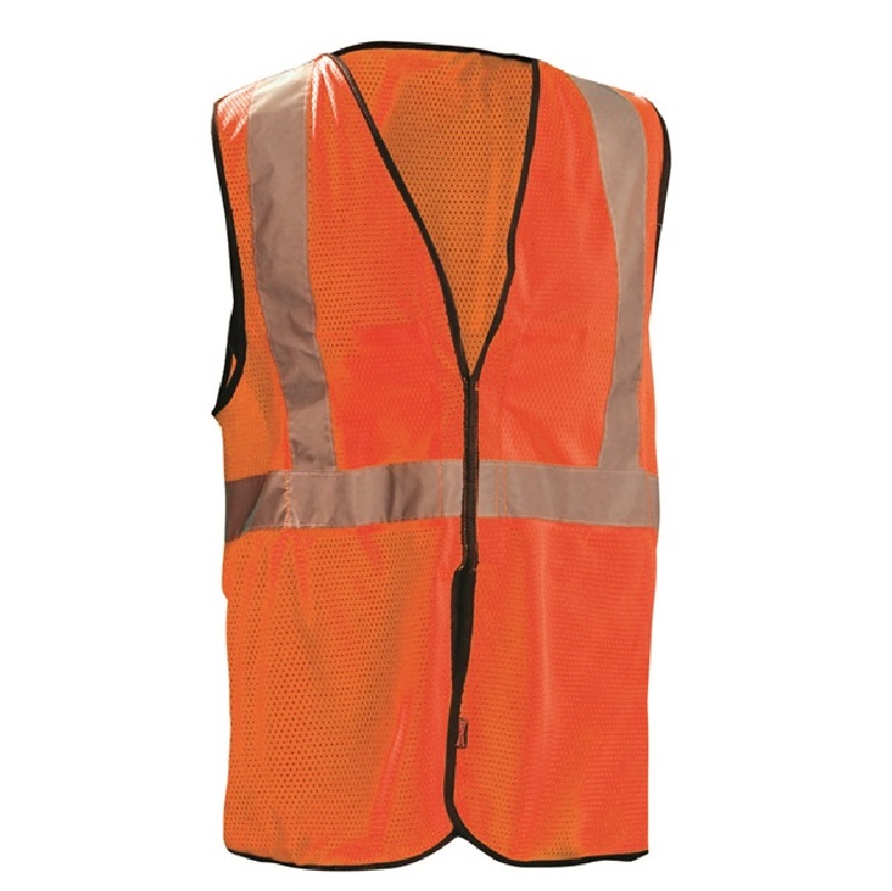 High Visibility Mesh 5 Point Breakaway Safety Vest in Orange